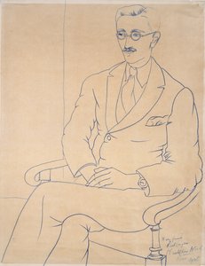 Portret Geralda Reitlingera, 1926 autorstwa Christopher Wood