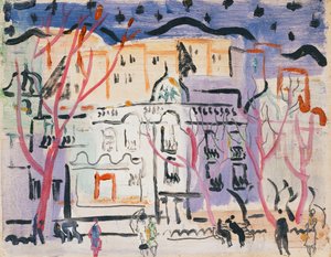 Scena uliczna, południe Francji autorstwa Christopher Wood