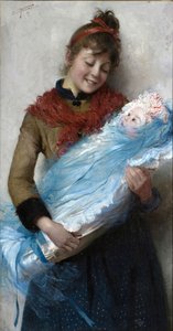 Primo amore Pierwsza miłość, 1889. autorstwa Cipriano Cei
