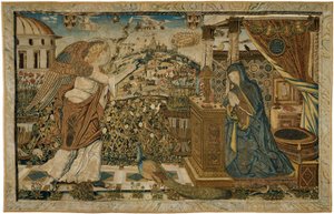 Zwiastowanie autorstwa Circle of Andrea Mantegna