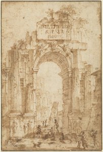 Łuk Tytusa autorstwa Circle of Giovanni Paolo Panini