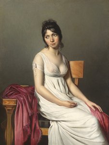 Portret młodej kobiety autorstwa Circle of Jacques Louis David