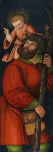 Niemiecki: Der heilige Christophorus Saint Christopher autorstwa Circle of Lucas Cranach the Elder