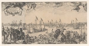 Profil Amsterdamu widziany z IJ (część lewa)