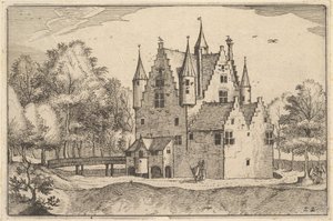 Zamek, tablica 22 z księstwa Brabancji, ca. 1610