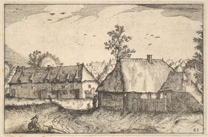 Duże wiaty, tablica 21 z prowincji Brabancja, ca. 1610 autorstwa Claes Jansz Visscher