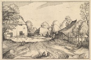 Karczma Łabędzia, tablica 6 z Regionów i Miast Księstwa Brabancji, ok. 1900 r. 1610