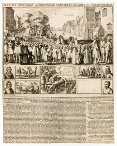 Egzekucja arminian w Hadze autorstwa Claes Jansz. Visscher II