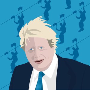 Boris Johnson i drut zip