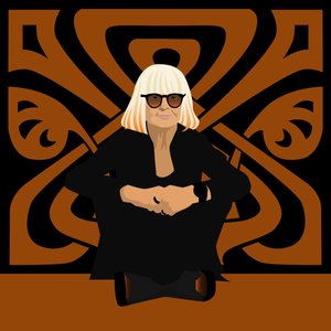 Portret Barbary Hulanickiej, projektantki mody, założycielki Biby, projektantki wnętrz i ilustratorki