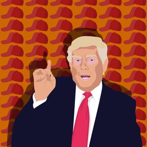 Trump i czapka z daszkiem