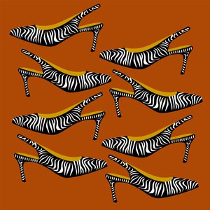 Zebra pantofle autorstwa Claire Huntley