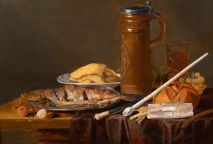 Martwa natura z fajką glinianą par Peeters, Clara