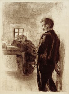 Mężczyzna i mnich w celi autorstwa Clara Siewert
