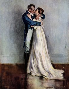 Ae Fond Kiss (kolor lito) autorstwa Clarence F. Underwood