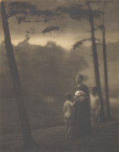Wieczór — mama i chłopcy, 1905.
