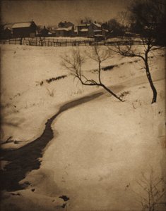 Pejzaż zimowy, ok. godz. 1900.