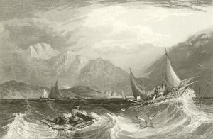 Bombay Harbor - Łodzie rybackie, w monsun autorstwa Clarkson Frederick Stanfield