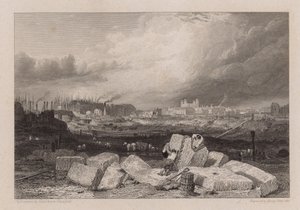 Tower of London z wykopalisk w St Katherine Docks autorstwa Clarkson Frederick Stanfield