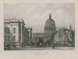 Poczta i Katedra św. Pawła autorstwa Clarkson Frederick Stanfield