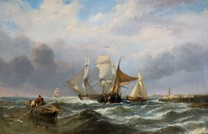Statki u wybrzeży holenderskich, 1829-1860.