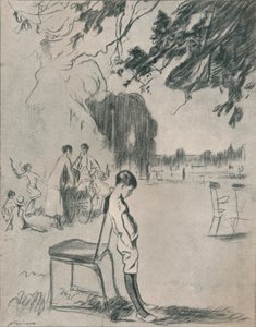 Jestem chory na śmierć kobiet z chłopca, c1900 autorstwa Claude Allin Shepperson