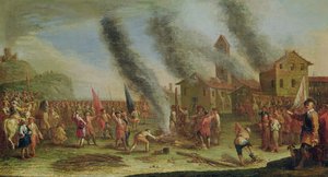 Nędza wojny. Pyre autorstwa Claude Callot