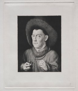 Mężczyzna z różowym autorstwa Claude Ferdinand Gaillard