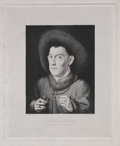 Mężczyzna z różowym autorstwa Claude Ferdinand Gaillard