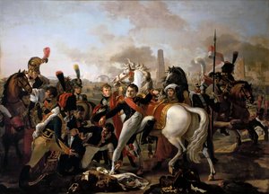 Napoleon ranny przed Ratyzbonem, 23 kwietnia 1809 autorstwa Claude Gautherot