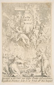 Frontyspis do serii Życie Chrystusa.n.d. Twórcy: Claude Gillot, Jacques Gabriel Huquier.