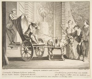 Arlekin, Cesarz na Księżycu.n.d. Twórcy: Claude Gillot, Jacques Gabriel Huquier.