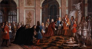 Naprawa dokonana królowi Ludwikowi XIV przez Dożę Genów XVII w. (obraz)