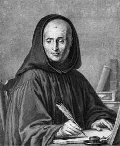 Portret Jeana Mabilona (1632-1707) rytowany przez Alexis Loir (1640-1713)