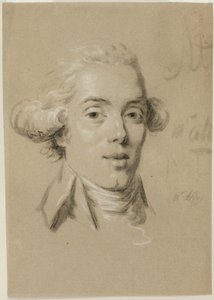 Portret młodego mężczyzny autorstwa Claude Jean Baptiste Hoin