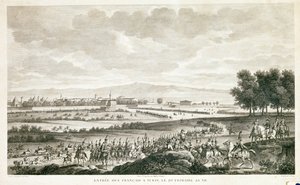 Wjazd francuskich żołnierzy do Turynu, ok. 1796 r. (akwaforta) autorstwa Claude Joseph Vernet