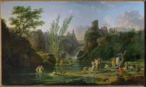 Dzień dobry, kąpiący się ... autorstwa Claude Joseph Vernet