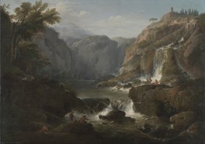 Wodospady w Tivoli, 1737 autorstwa Claude Joseph Vernet