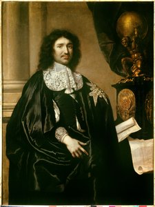 Portret Jeana Baptiste (Jean-Baptiste) Colbert (1619-1683) Ministra Ludwika XIV Obraz Claude