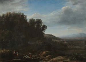 Pejzaż włoski, ok. 1630 (olej na płótnie) autorstwa Claude Lorrain (1600 82)