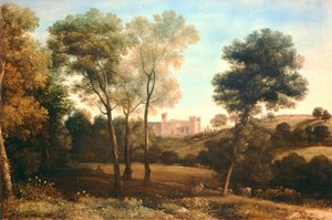 Krajobraz z zamkiem autorstwa Claude Lorrain