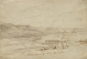 Widok na jezioro Bracciano, ok. 1638-39 autorstwa Claude Lorrain