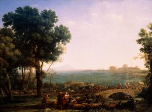 Bitwa na moście, Bitwa między cesarzami Maksencjuszem i Konstantynem, 1655. autorstwa Claude Lorrain