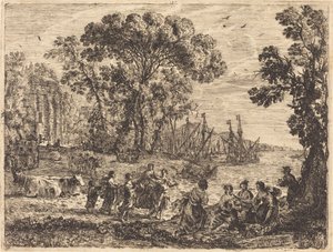 Europa i Byk autorstwa Claude Lorrain
