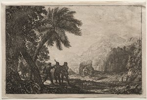 Krajobraz z bandytami autorstwa Claude Lorrain