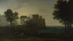 Krajobraz z Psyche przed Pałacem Kupidyna Zaczarowany Zamek, 1664