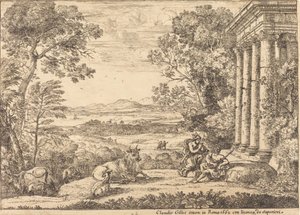 Merkury i Argus (Merkury i Argus) autorstwa Claude Lorrain