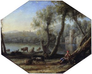 Krajobraz pasterski autorstwa Claude Lorrain