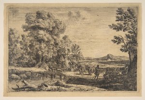 Rebeka i Eliezer, ca. 1638-41. autorstwa Claude Lorrain