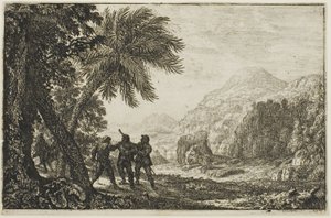 Scena rozbójników autorstwa Claude Lorrain
